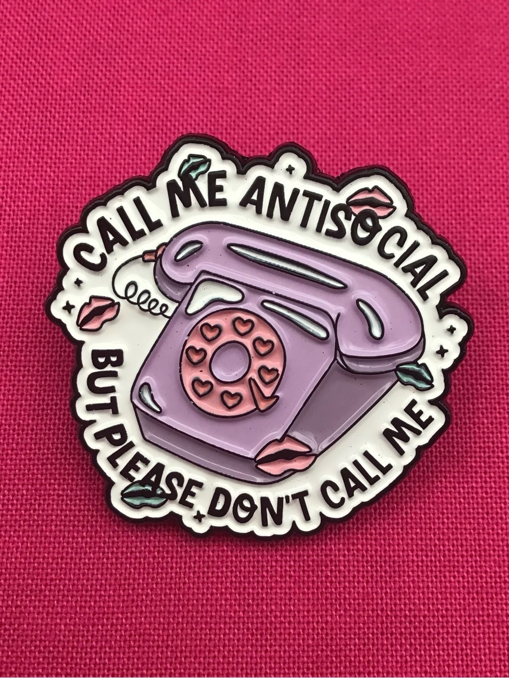 Antisocial Enamel Pin